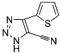 4-(2-THIENYL)-1H-1,2,3-TRIAZOLE-5-CARBONITRILE Struktur