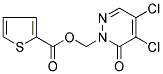 (4,5-DICHLORO-6-OXO-1,6-DIHYDROPYRIDAZIN-1-YL)METHYL THIOPHENE-2-CARBOXYLATE Struktur