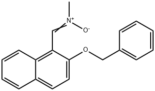 ([2-(BENZYLOXY)-1-NAPHTHYL]METHYLENE)(METHYL)AMMONIUMOLATE Struktur