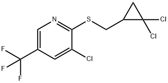 3-CHLORO-2-([(2,2-DICHLOROCYCLOPROPYL)METHYL]SULFANYL)-5-(TRIFLUOROMETHYL)PYRIDINE Struktur