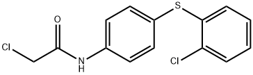 2-CHLORO-N-(4-[(2-CHLOROPHENYL)SULFANYL]PHENYL)ACETAMIDE Struktur