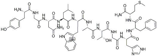 TYR-GLY-ASN-LEU-TRP-ALA-THR-GLY-HIS-PHE-MET-NH2 Struktur