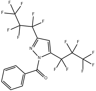 1-BENZOYL-3,5-BIS(PERFLUOROPROPYL)PYRAZOLE Struktur