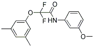 2-(3,5-DIMETHYLPHENOXY)-2,2-DIFLUORO-N-(3-METHOXYPHENYL)ACETAMIDE Struktur