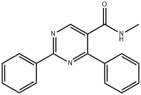 N-METHYL-2,4-DIPHENYL-5-PYRIMIDINECARBOXAMIDE Struktur