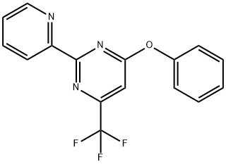 4-PHENOXY-2-(2-PYRIDINYL)-6-(TRIFLUOROMETHYL)PYRIMIDINE Struktur