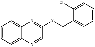 2-CHLOROBENZYL 2-QUINOXALINYL SULFIDE Struktur