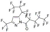 3-TRIFLUOROMETHYL-1-NONAFLUOROPENTANOYL-5-(HEPTAFLUORO-1-PROPYL)PYRAZOLE Struktur