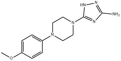 5-[4-(4-METHOXYPHENYL)PIPERAZINO]-1H-1,2,4-TRIAZOL-3-AMINE Struktur