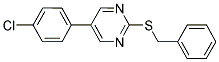 2-(BENZYLSULFANYL)-5-(4-CHLOROPHENYL)PYRIMIDINE Struktur