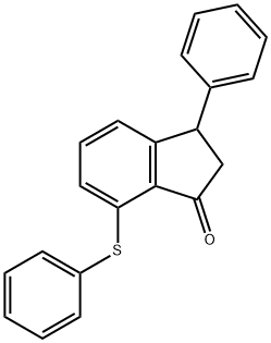 3-PHENYL-7-(PHENYLSULFANYL)-1-INDANONE Struktur