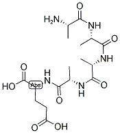 H-ALA-ALA-ALA-ALA-D-GLU-OH Struktur