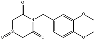 4-(3,4-DIMETHOXYBENZYL)-1LAMBDA4,4-THIAZINANE-1,3,5-TRIONE Struktur