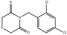 4-(2,4-DICHLOROBENZYL)-3,5-THIOMORPHOLINEDIONE Struktur