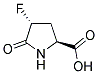 DL-TRANS-4-FLUORO-5-OXO-PYRROLIDINE-2-CARBOXYLIC ACID Struktur