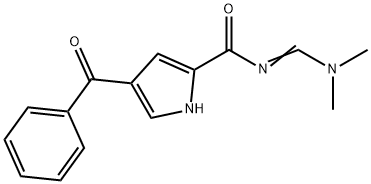 4-BENZOYL-N-[(DIMETHYLAMINO)METHYLENE]-1H-PYRROLE-2-CARBOXAMIDE Struktur