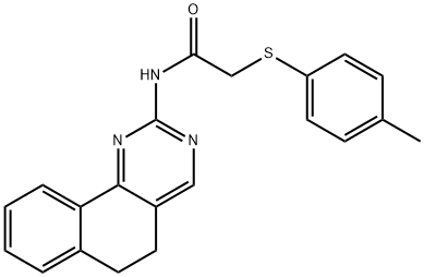 N-(5,6-DIHYDROBENZO[H]QUINAZOLIN-2-YL)-2-[(4-METHYLPHENYL)SULFANYL]ACETAMIDE Struktur