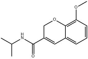 N-ISOPROPYL-8-METHOXY-2H-CHROMENE-3-CARBOXAMIDE Struktur