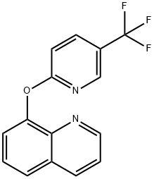 8-(5-(TRIFLUOROMETHYL)-2-PYRIDYLOXY)QUINOLINE Struktur