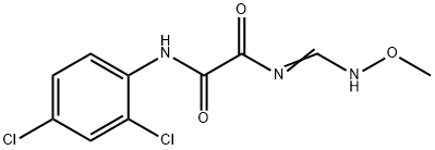 N1-(2,4-DICHLOROPHENYL)-N2-[(METHOXYIMINO)METHYL]ETHANEDIAMIDE Struktur