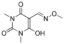 6-HYDROXY-1,3-DIMETHYL-2,4-DIOXO-1,2,3,4-TETRAHYDRO-5-PYRIMIDINECARBALDEHYDE O-METHYLOXIME Struktur