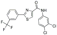 N-(3,4-DICHLOROPHENYL)-2-[3-(TRIFLUOROMETHYL)PHENYL]-1,3-THIAZOLE-4-CARBOXAMIDE Struktur