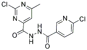 N'4-[(6-CHLORO-3-PYRIDYL)CARBONYL]-2-CHLORO-6-METHYLPYRIMIDINE-4-CARBOHYDRAZIDE Struktur