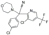 2-(4-CHLOROPHENYL)-2-[3-CHLORO-5-(TRIFLUOROMETHYL)-2-PYRIDINYL]-2-MORPHOLINOACETONITRILE Struktur