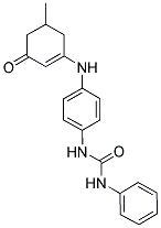 N-(4-((5-METHYL-3-OXOCYCLOHEX-1-ENYL)AMINO)PHENYL)(PHENYLAMINO)FORMAMIDE Struktur