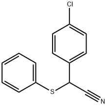 2-(4-CHLOROPHENYL)-2-(PHENYLSULFANYL)ACETONITRILE Struktur