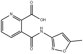 3-(N-(5-METHYLISOXAZOL-3-YL)CARBAMOYL)PYRIDINE-2-CARBOXYLIC ACID Struktur