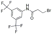 N1-[3,5-DI(TRIFLUOROMETHYL)PHENYL]-3-BROMOPROPANAMIDE Struktur