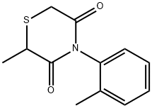 2-METHYL-4-(2-METHYLPHENYL)-3,5-THIOMORPHOLINEDIONE Struktur