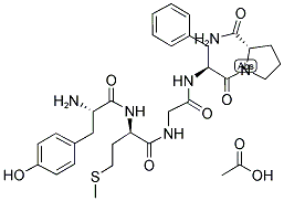 (D-MET2,PRO5)-ENKEPHALIN AMIDE ACOH Struktur