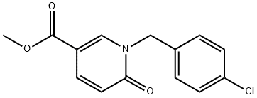 METHYL 1-(4-CHLOROBENZYL)-6-OXO-1,6-DIHYDRO-3-PYRIDINECARBOXYLATE Struktur