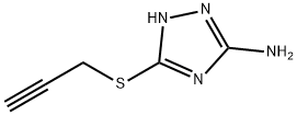 3-(2-PROPYNYLSULFANYL)-1H-1,2,4-TRIAZOL-5-YLAMINE Struktur