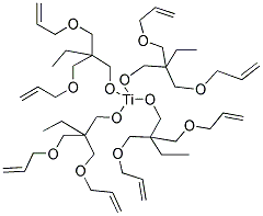 TITANIUM TETRAKIS(BIS 2,2-(ALLYLOXYMETHYL)BUTOXIDE) Struktur