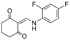 2-(((2,4-DIFLUOROPHENYL)AMINO)METHYLENE)CYCLOHEXANE-1,3-DIONE Struktur