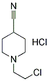 1-(2-CHLOROETHYL)PIPERIDINE-4-CARBONITRILEHYDROCHLORIDE Struktur