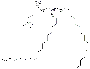 1-O-HEXADECYL-2-O-OCTADECYL-SN-GLYCERO-3-PHOSPHO-CHOLINE Struktur