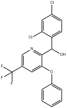 (2,4-DICHLOROPHENYL)[3-PHENOXY-5-(TRIFLUOROMETHYL)-2-PYRIDINYL]METHANOL Struktur