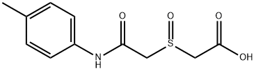 2-([2-OXO-2-(4-TOLUIDINO)ETHYL]SULFINYL)ACETIC ACID Struktur