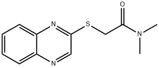 N,N-DIMETHYL-2-(2-QUINOXALINYLSULFANYL)ACETAMIDE Struktur