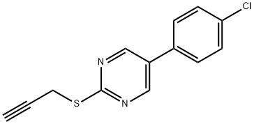 5-(4-CHLOROPHENYL)-2-(2-PROPYNYLSULFANYL)PYRIMIDINE Struktur