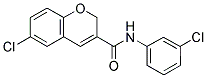 6-CHLORO-N-(3-CHLOROPHENYL)-2H-CHROMENE-3-CARBOXAMIDE Struktur