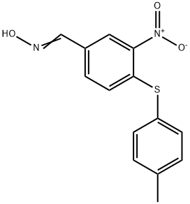 4-[(4-METHYLPHENYL)SULFANYL]-3-NITROBENZENECARBALDEHYDE OXIME Struktur