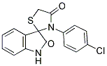 3-(4-CHLOROPHENYL)SPIRO[1,3-THIAZOLIDINE-2,3'-INDOLINE]-4,7-DIONE Struktur