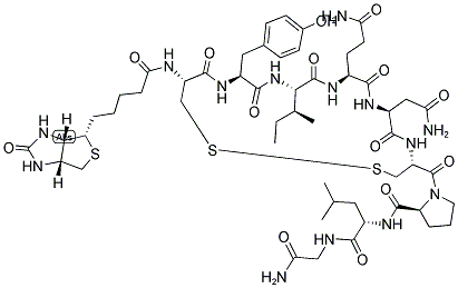 BIOTIN-CYIQNCPLG-NH2 (DISULFIDE BRIDGE: 1-6) Struktur