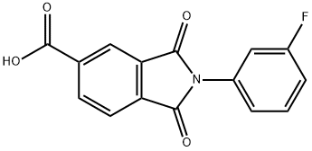 2-(3-FLUORO-PHENYL)-1,3-DIOXO-2,3-DIHYDRO-1H-ISOINDOLE-5-CARBOXYLIC ACID price.