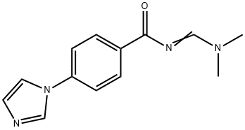 N-[(DIMETHYLAMINO)METHYLENE]-4-(1H-IMIDAZOL-1-YL)BENZENECARBOXAMIDE Struktur